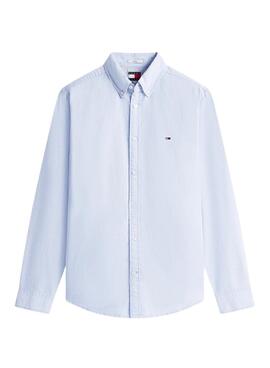 Chemise Tommy Jeans Oxford avec logo bleu pour homme