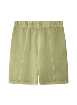 Bermuda Pepe Jeans William vert pour enfant.