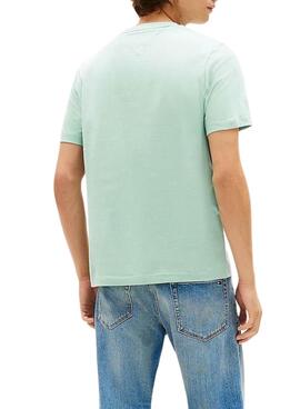 T-shirt Tommy Hilfiger Essential turquoise pour homme