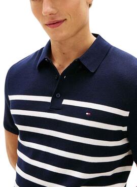 Polo Tommy Hilfiger Essential à rayures marines pour homme