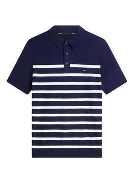 Polo Tommy Hilfiger Essential à rayures marines pour homme