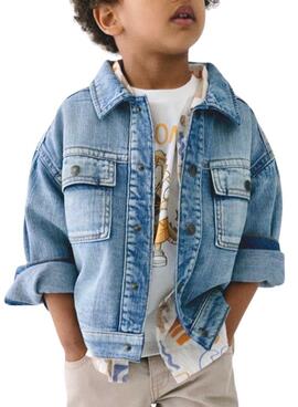 Veste en jean bleue Mayoral avec poches pour garçon