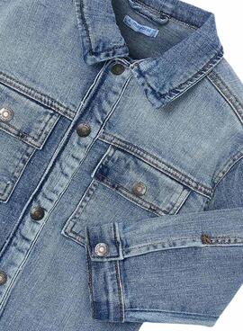 Veste en jean bleue Mayoral avec poches pour garçon