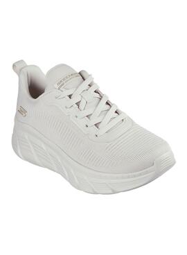 Chaussures Skechers BOBS Sport B Flex Hi beige pour femme