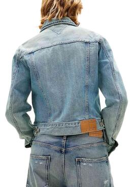 Veste en jean Tommy Jeans Classic lavage clair pour femme