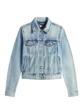 Veste en jean Tommy Jeans Classic lavage clair pour femme