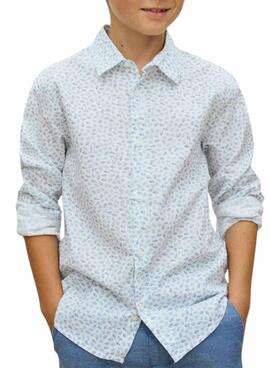 Chemise Mayoral à motif feuilles pour garçon