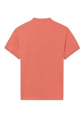 Polo maire corail à poche pour enfant