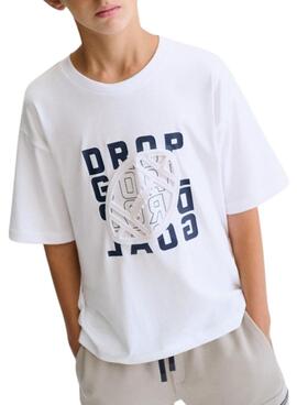 Maillot blanc de basket-ball Mayoral pour garçon.