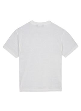 T-shirt blanche pour garçon Mayoral