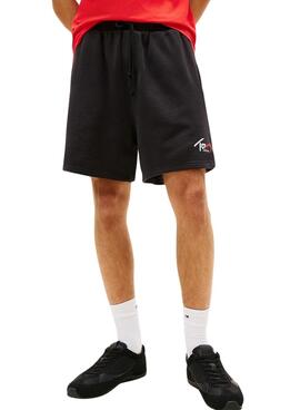 Short Tommy Jeans Signature noir pour homme