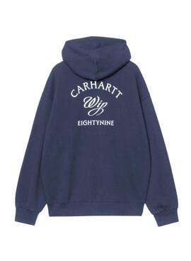 Sweat-shirt Carhartt Hooded Eightynine bleu marine pour homme