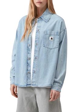 Chemise en jean Carhartt WIP bleu clair pour femme