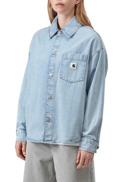 Chemise en jean Carhartt WIP bleu clair pour femme