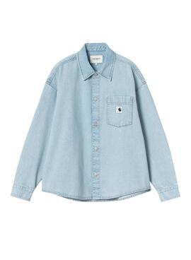 Chemise en jean Carhartt WIP bleu clair pour femme