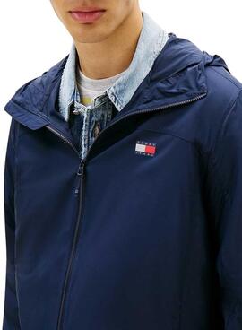 Veste de chasse Tommy Jeans Outdoor Shell marine pour homme