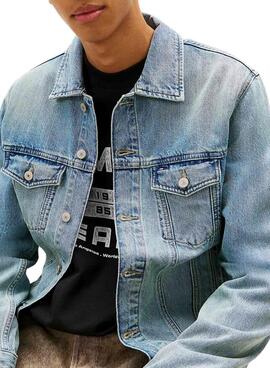 Veste en jean Tommy Jeans Ryan lavage clair pour homme