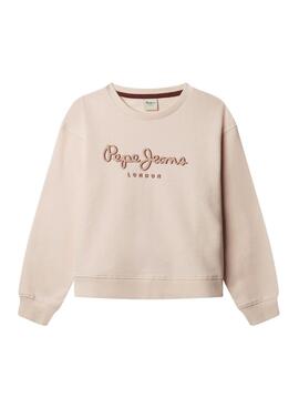 Sweatshirt Pepe Jeans Gab rose pour fille