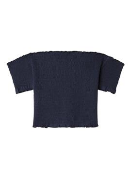 T-shirt Pepe Jeans Georgina bleu marine pour fille.