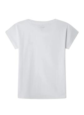 T-shirt Pepe Jeans Gigi blanche pour fille