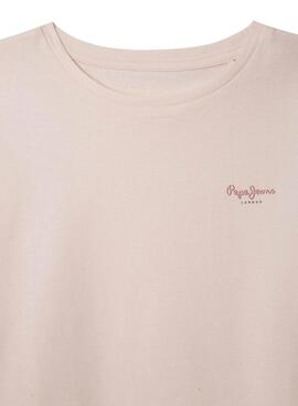 T-shirt Pepe Jeans Gigi rose pour fille