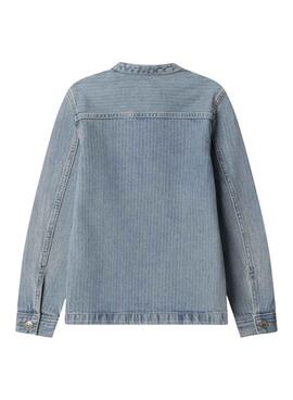 Veste en denim bleu pour fille de Pepe Jeans