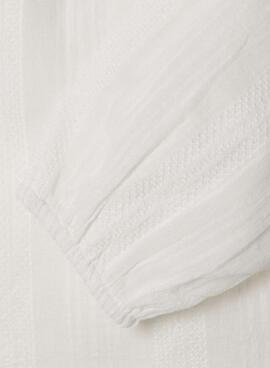 Blouse Pepe Jeans Heather Blanc pour fille
