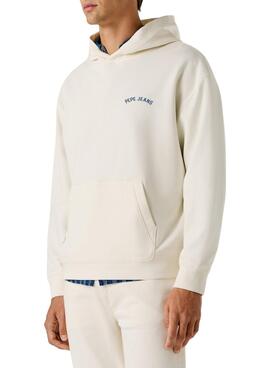 Sweatshirt Pepe Jeans Gideon blanc pour homme