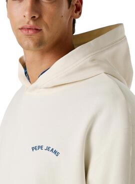 Sweatshirt Pepe Jeans Gideon blanc pour homme