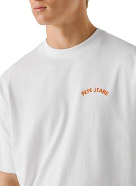 T-shirt blanc Pepe Jeans Gideon pour homme