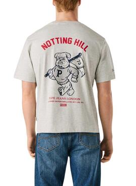 T-shirt Pepe Jeans Gideon gris pour homme