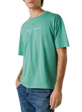 T-shirt Pepe Jeans Eggo vert pour homme