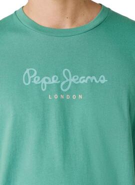 T-shirt Pepe Jeans Eggo vert pour homme