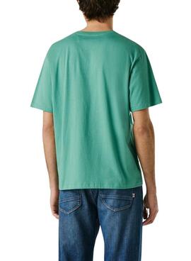 T-shirt Pepe Jeans Eggo vert pour homme
