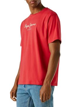 T-shirt Pepe Jeans Eggo rouge pour homme