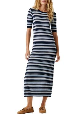Robe Pepe Jeans Kimmi à rayures bleues pour femme