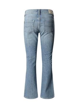 Jean Pepe Jeans Piper bleu pour femme