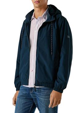 Veste coupe-vent Pepe Jeans Sebulon bleu marine pour homme