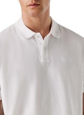 Polo Pepe Jeans Oscar blanc pour homme