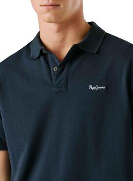 Polo Pepe Jeans Oscar bleu marine pour homme