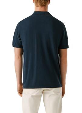 Polo Pepe Jeans Oscar bleu marine pour homme