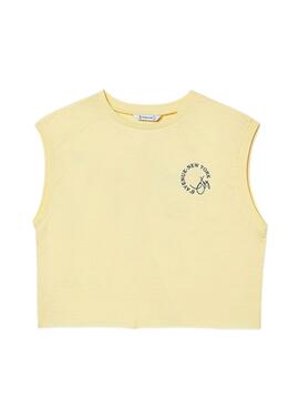 Débardeur graphique à bretelles vanille