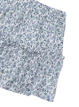 Jupe bleue Mayoral avec motif floral pour fille