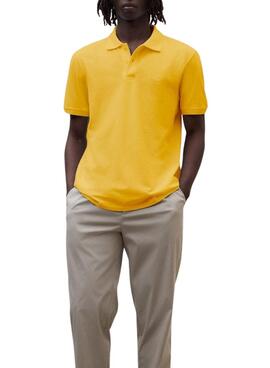 Polo Ecoalf Tedan jaune pour homme