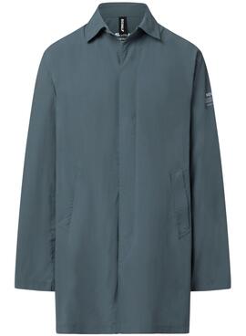 Manteau Ecoalf Packable Vestal vert pour homme.