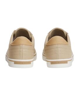 Chaussures Tommy Jeans Vulc en toile camel pour homme