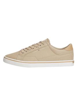 Chaussures Tommy Jeans Vulc en toile camel pour homme