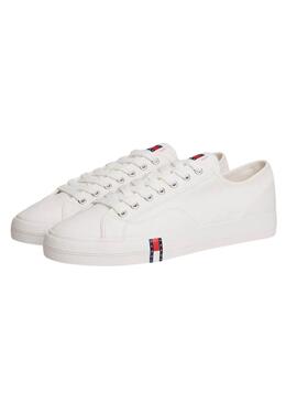 Chaussures Tommy Jeans Archive en toile blanche pour homme