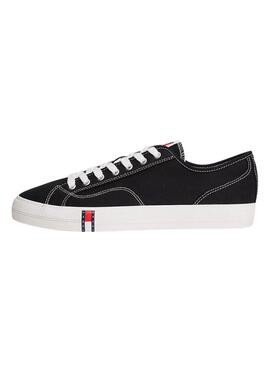 Chaussures Tommy Jeans Archive en toile noire pour homme