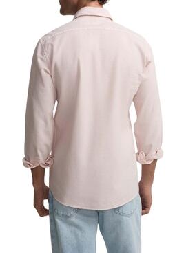 Chemise Silbon Sport corail pour homme